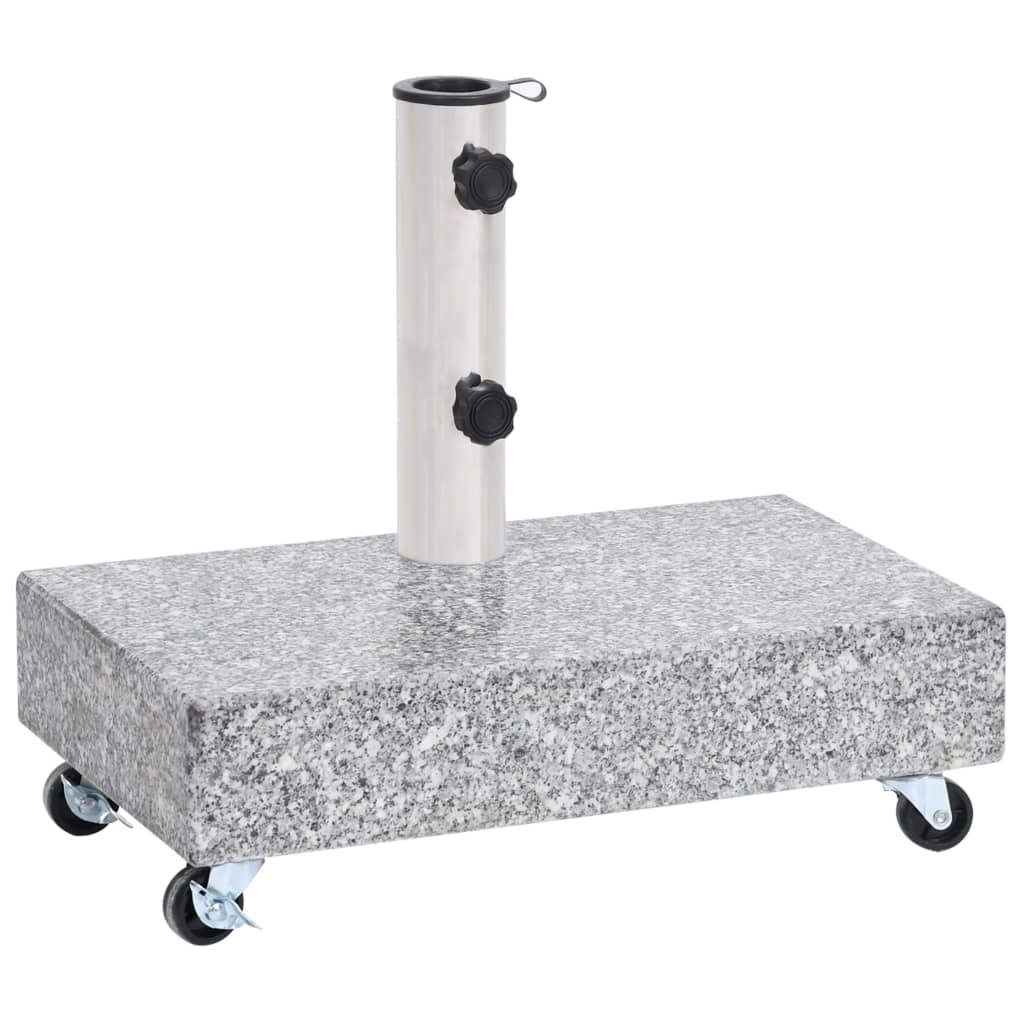 Vidaxl Parasol -Fuß 45x25x8 cm Granit hellgrau