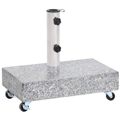 Vidaxl Parasol -Fuß 45x25x8 cm Granit hellgrau