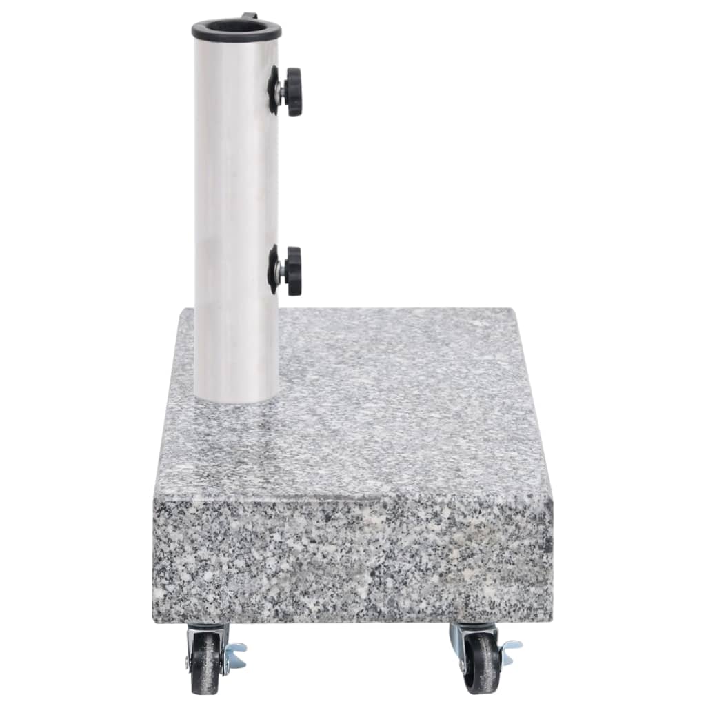 Vidaxl Parasol -Fuß 45x25x8 cm Granit hellgrau