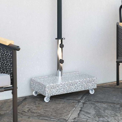 Vidaxl Parasol -Fuß 45x25x8 cm Granit hellgrau