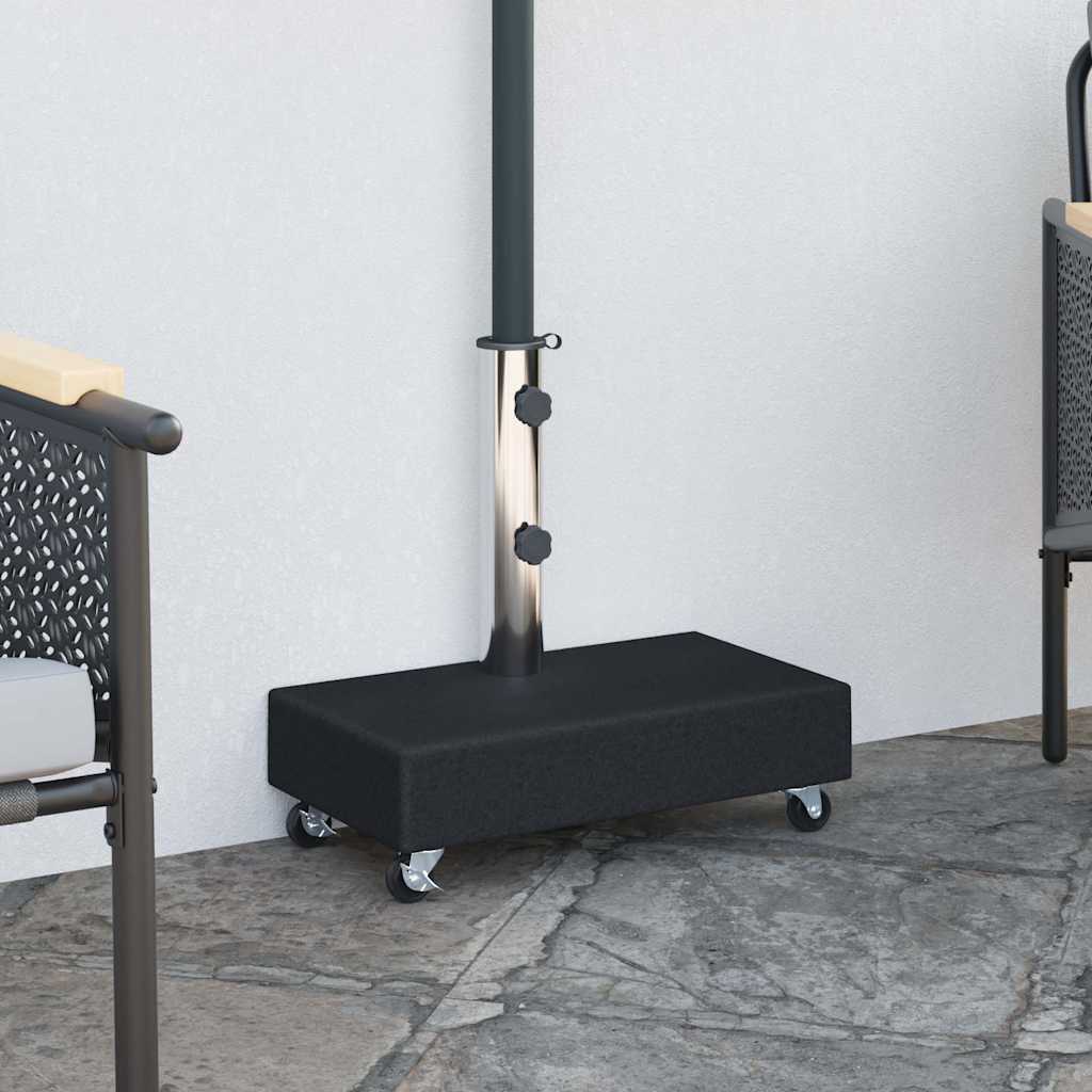 Vidaxl Parasol -Fuß 45x25x8 cm Granit schwarz