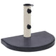 Vidaxl Parasol Foot 40x28x4 cm Granit schwarz