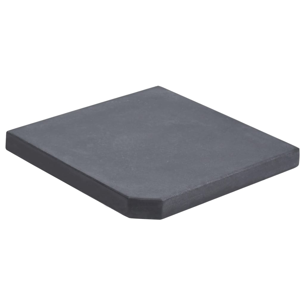 Vidaxl Parasol Fußplatte Quadrat 25 kg Granit schwarz
