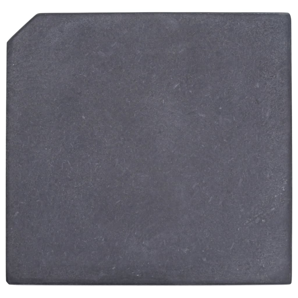 Vidaxl Parasol Fußplatte Quadrat 25 kg Granit schwarz