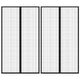 Vidaxl Insektentürvorhänge 2 PCs Magnetisch 200x80 cm schwarz