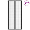 Vidaxl Insektentürvorhänge 2 PCs Magnetisch 210 x 90 cm schwarz