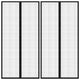Vidaxl Insektentürvorhänge 2 PCs Magnetisch 220x100 cm schwarz