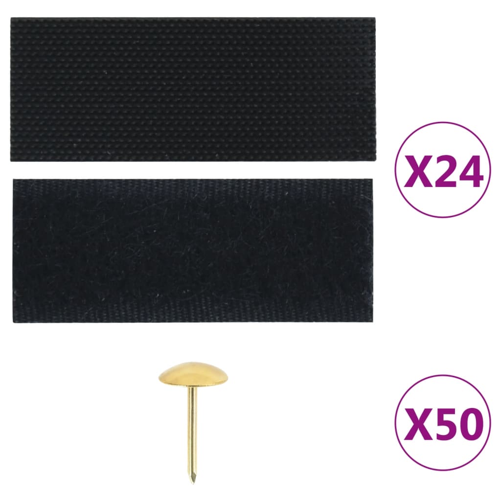 Vidaxl Insektentürvorhänge 2 PCs Magnetisch 220x100 cm schwarz