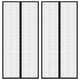 Vidaxl Insektentürvorhänge 2 PCs Magnetisch 220x110 cm schwarz