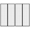 Vidaxl Insektentürvorhänge 2 PCs Magnetisch 220 x 1330 cm schwarz