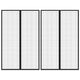 Vidaxl Insektentürvorhänge 2 PCs Magnetisch 220 x 1330 cm schwarz