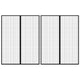 Vidaxl Insektentürvorhänge 2 PCs magnetisch 230x160 cm schwarz