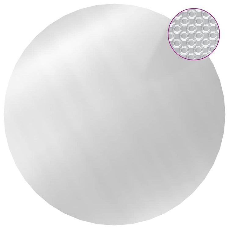 Vidaxl -Poolabdeckung 300 cm PE silberfarben