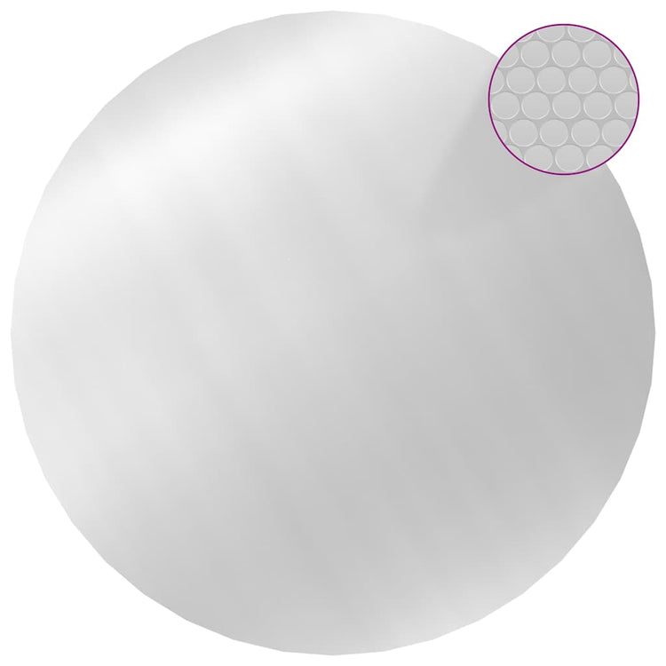 Vidaxl -Poolabdeckung 300 cm PE silberfarben