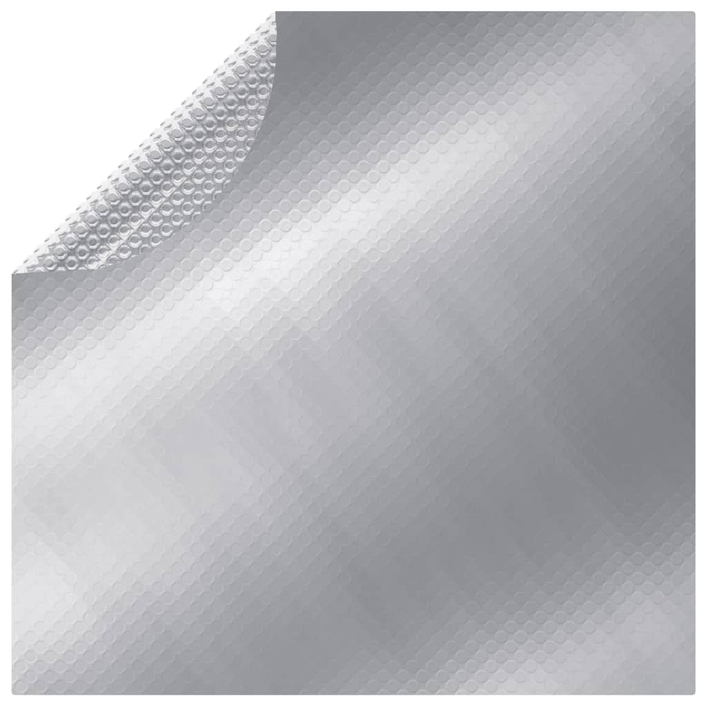 Vidaxl Schwimmbad Abdeckung 488 cm pe silberfarben