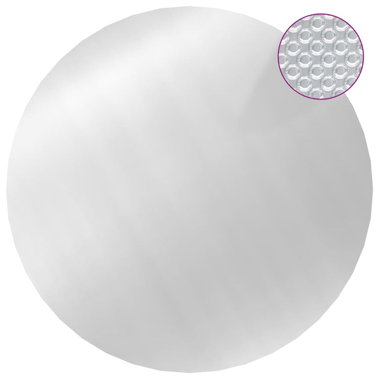 VIDAXL -Poolabdeckung 549 cm PE silberfarben