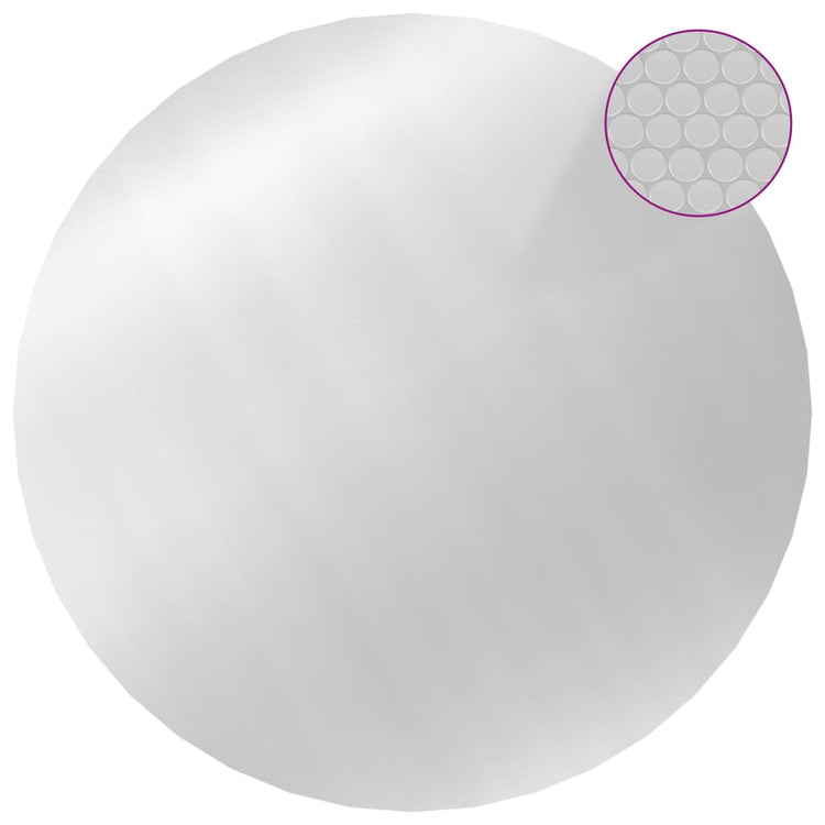 VIDAXL -Poolabdeckung 549 cm PE silberfarben