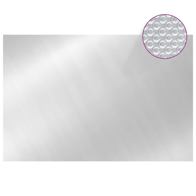 VIDAXL -Poolabdeckung 300x200 cm PE silberfarben