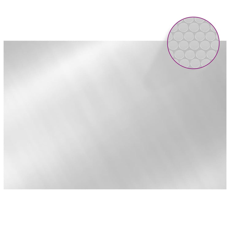 VIDAXL -Poolabdeckung 300x200 cm PE silberfarben