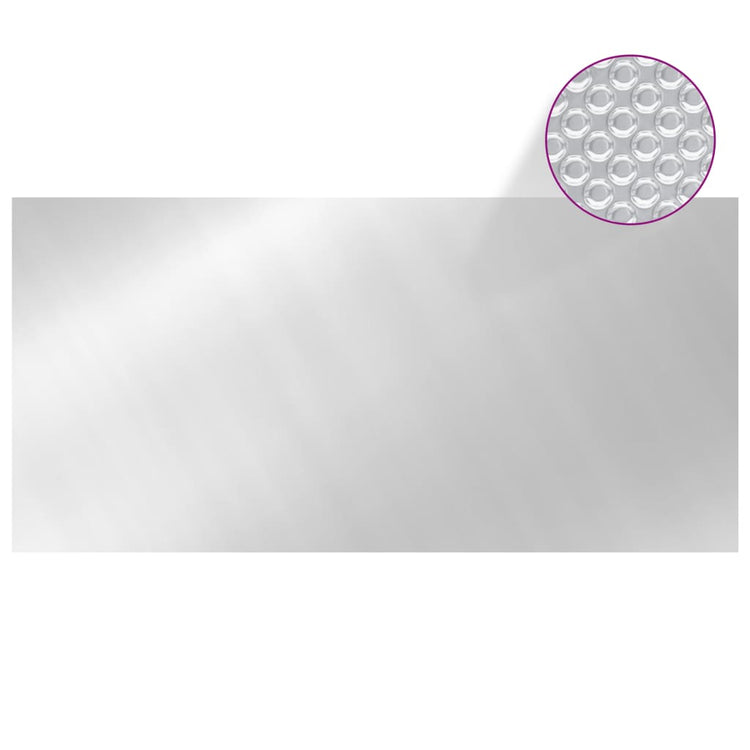 Vidaxl Schwimmbad Abdeckung 450x220 cm pe silberfarben