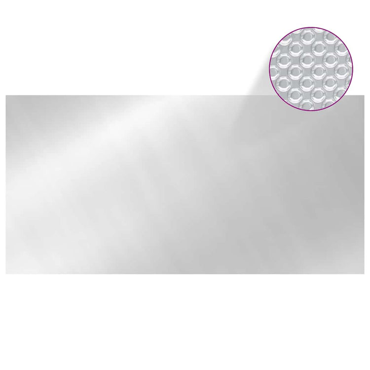 Vidaxl Schwimmbad Abdeckung 549x274 cm pe silberfarben