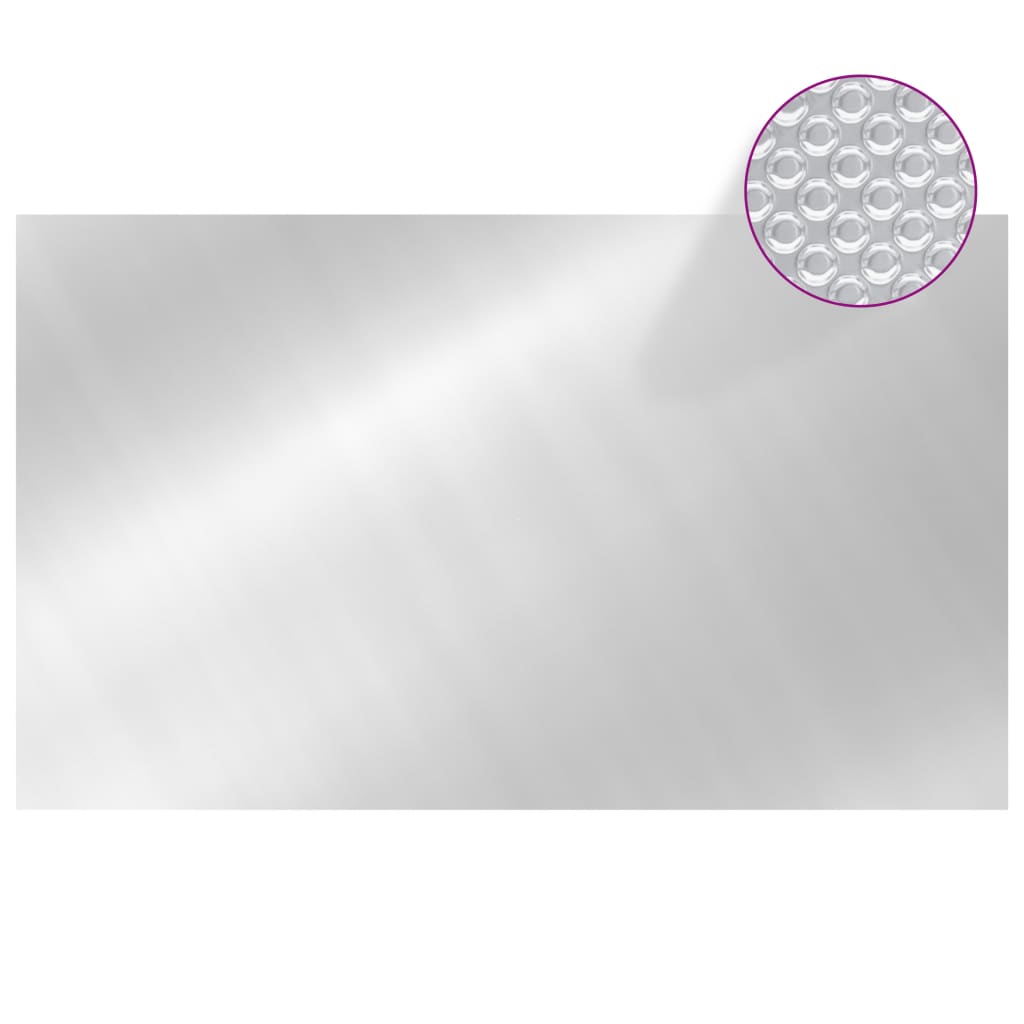 Vidaxl Poolabdeckung Rechteckige 1000x600 cm PE Silberfarbe