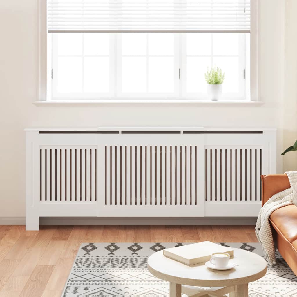VIDAXL -Kühlerkonstruktion 205 cm MDF Weiß
