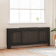 VIDAXL -Radiatorkonstruktion 205 cm MDF Schwarz