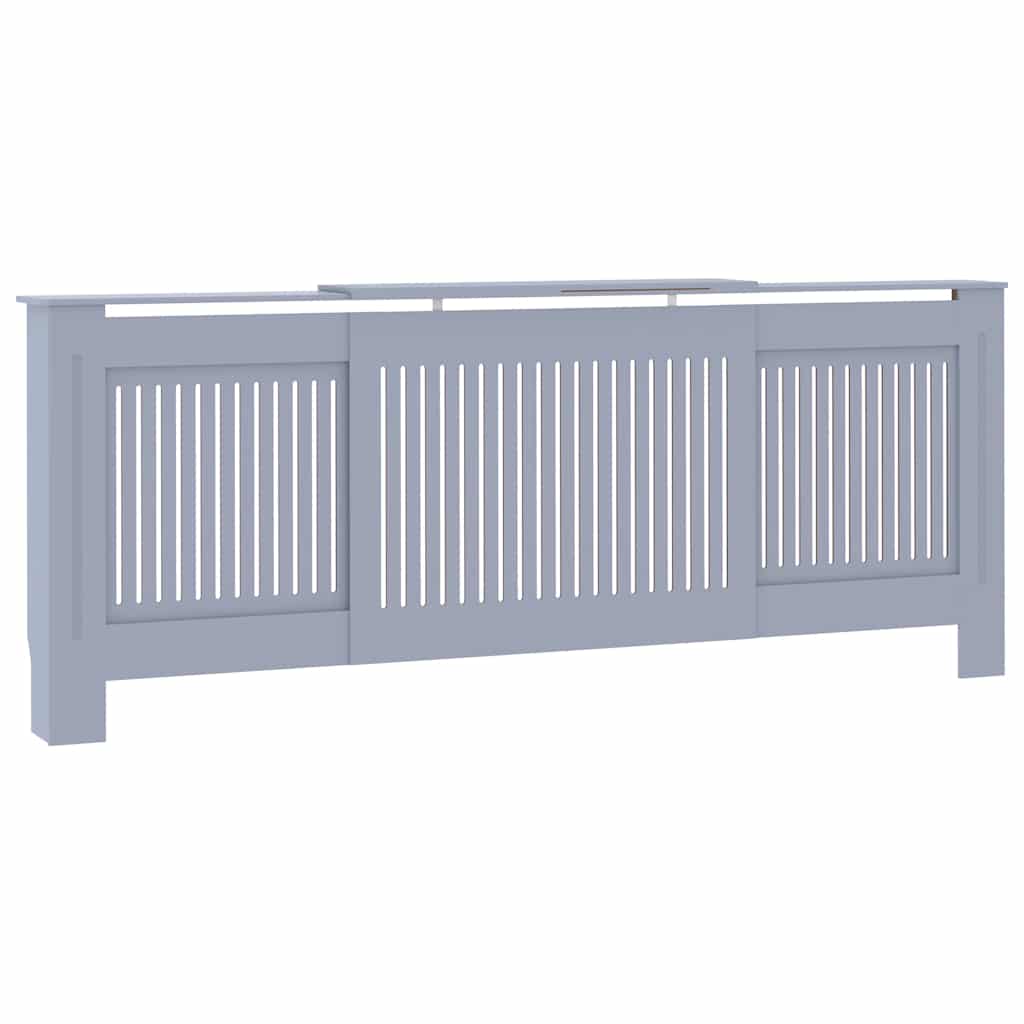 VIDAXL -Radiatorkonstruktion 205 cm MDF Grau
