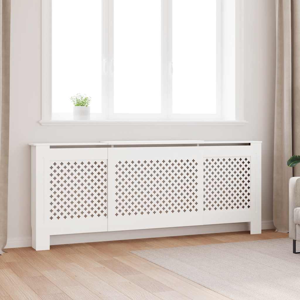 VIDAXL -Kühlerkonstruktion 205 cm MDF Weiß