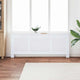VIDAXL -Kühlerkonstruktion 205 cm MDF Weiß