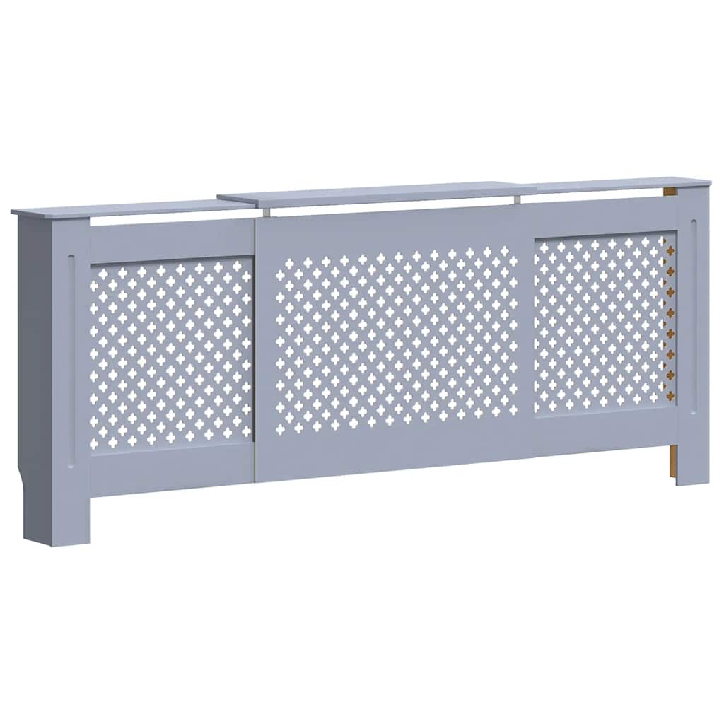 VIDAXL -Radiatorkonstruktion 205 cm MDF Grau