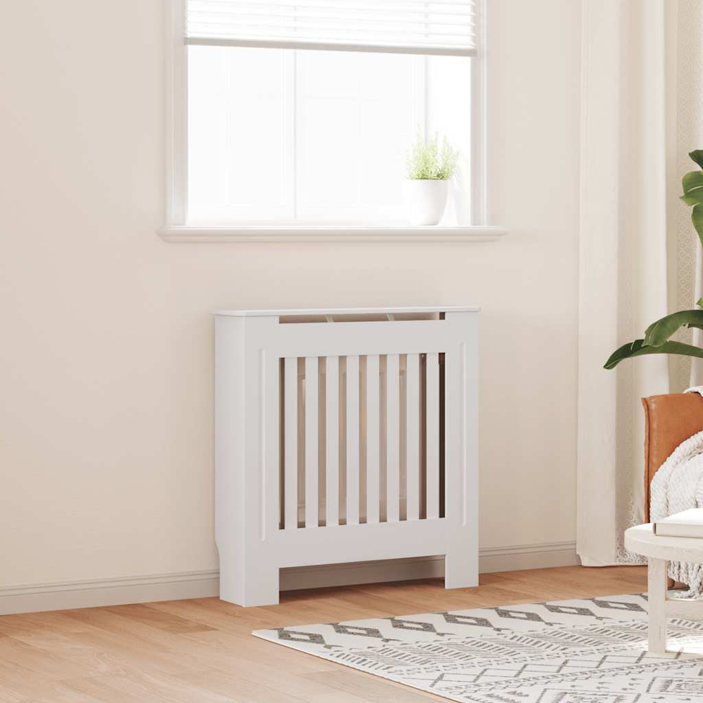 VIDAXL -Radiatorkonstruktion 78 cm MDF Weiß