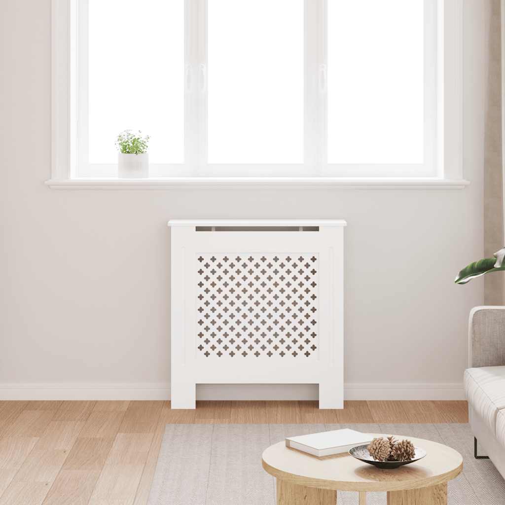 VIDAXL -Radiatorkonstruktion 78 cm MDF Weiß