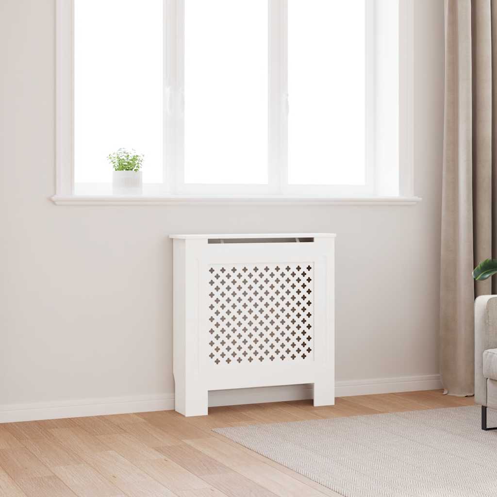 VIDAXL -Radiatorkonstruktion 78 cm MDF Weiß
