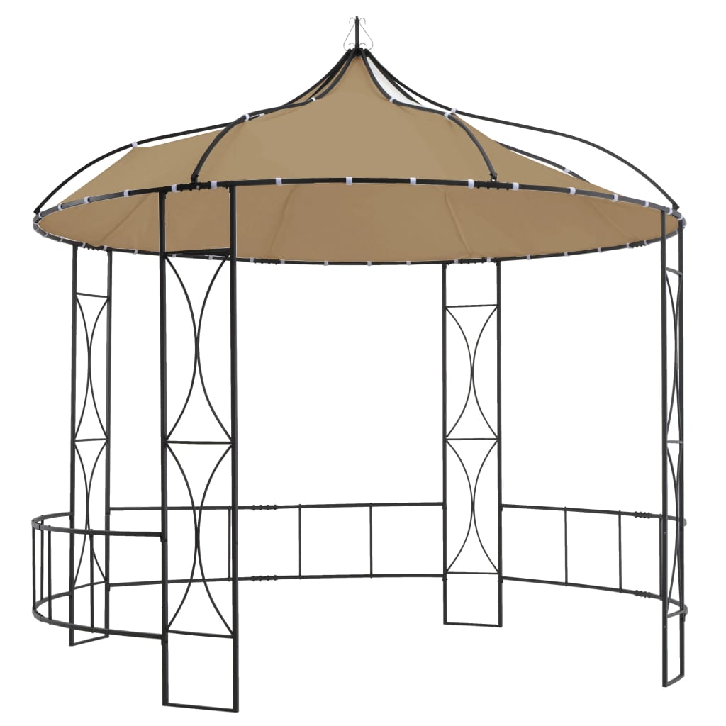Vidaxl -Laube um 300 x 290 cm Taupe