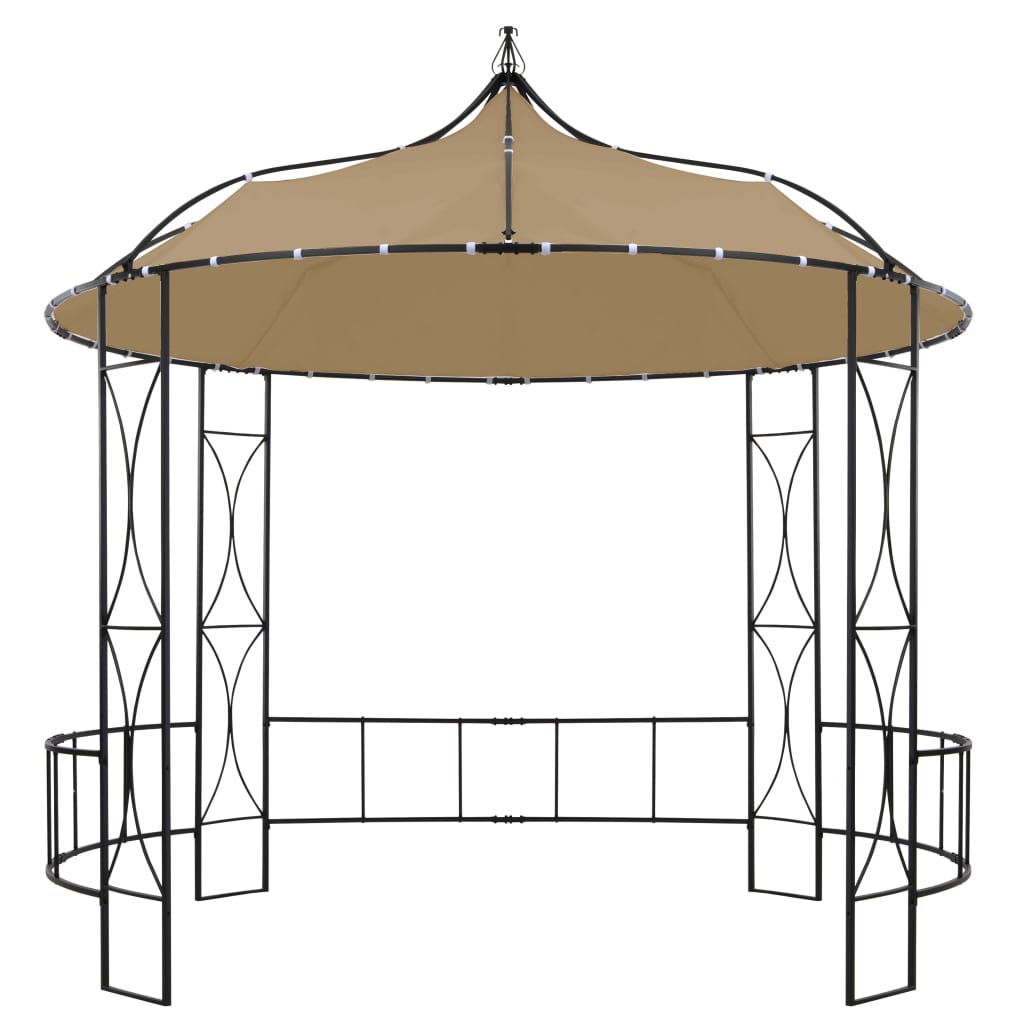 Vidaxl -Laube um 300 x 290 cm Taupe