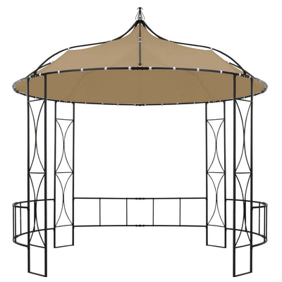 Vidaxl -Laube um 300 x 290 cm Taupe