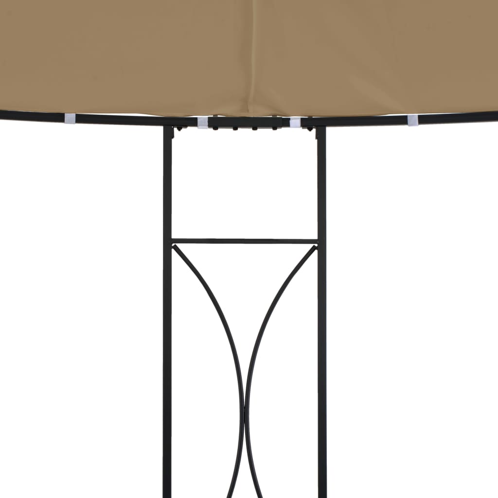 Vidaxl -Laube um 300 x 290 cm Taupe