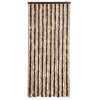 Vidaxl Fly Vorhang 90x200 cm Chenille Beige und hellbraun