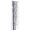 Vidaxl Fly Vorhang 56x200 cm Chenille grau und weiß