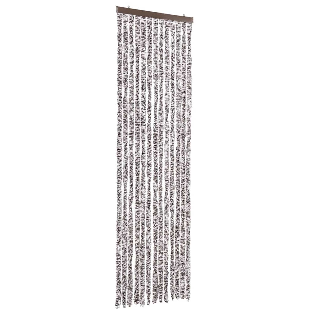 Vidaxl Fly Vorhang 56x200 cm Chenille Brown und Beige