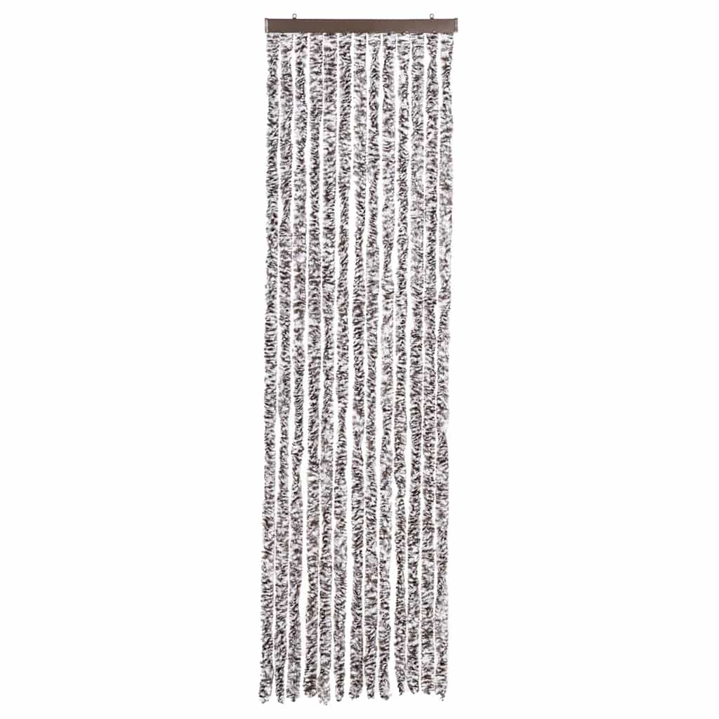 Vidaxl Fly Vorhang 56x200 cm Chenille Brown und Beige