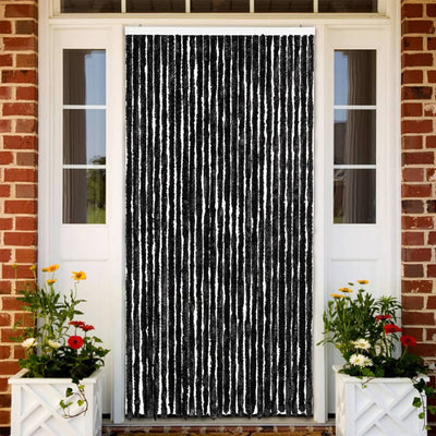 Vidaxl Fly Vorhang 118x220 cm Chenille Anthrazit