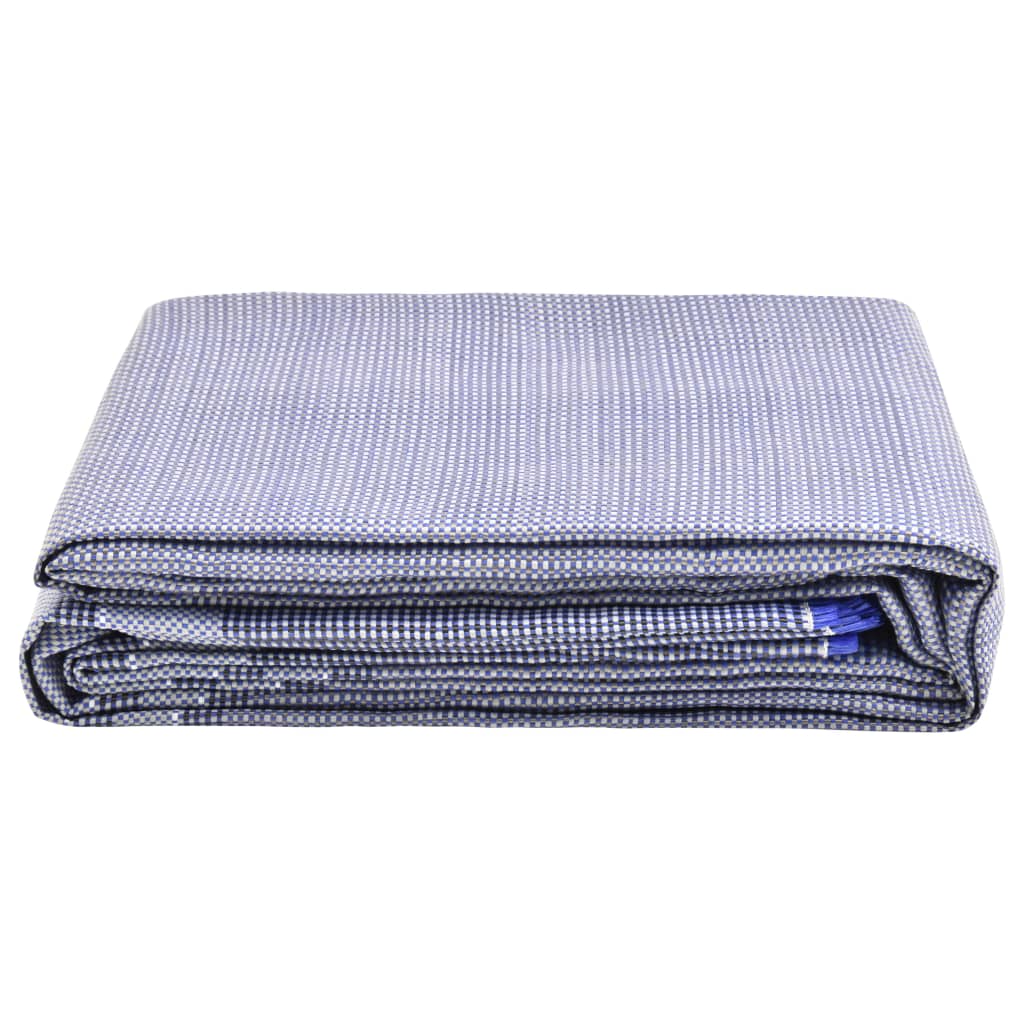 Vidaxl Zelt Teppich 650x250 cm Blau