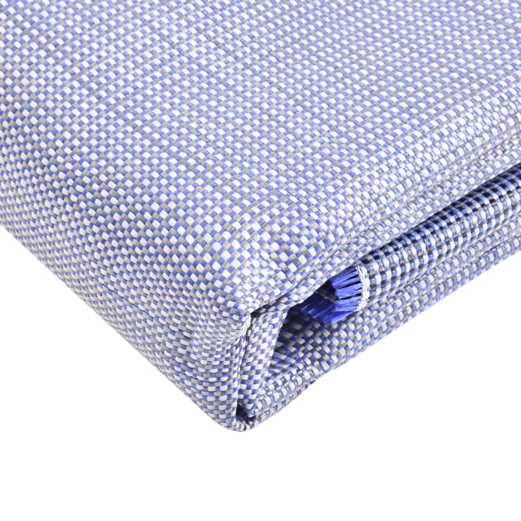 Vidaxl Zelt Teppich 650x250 cm Blau