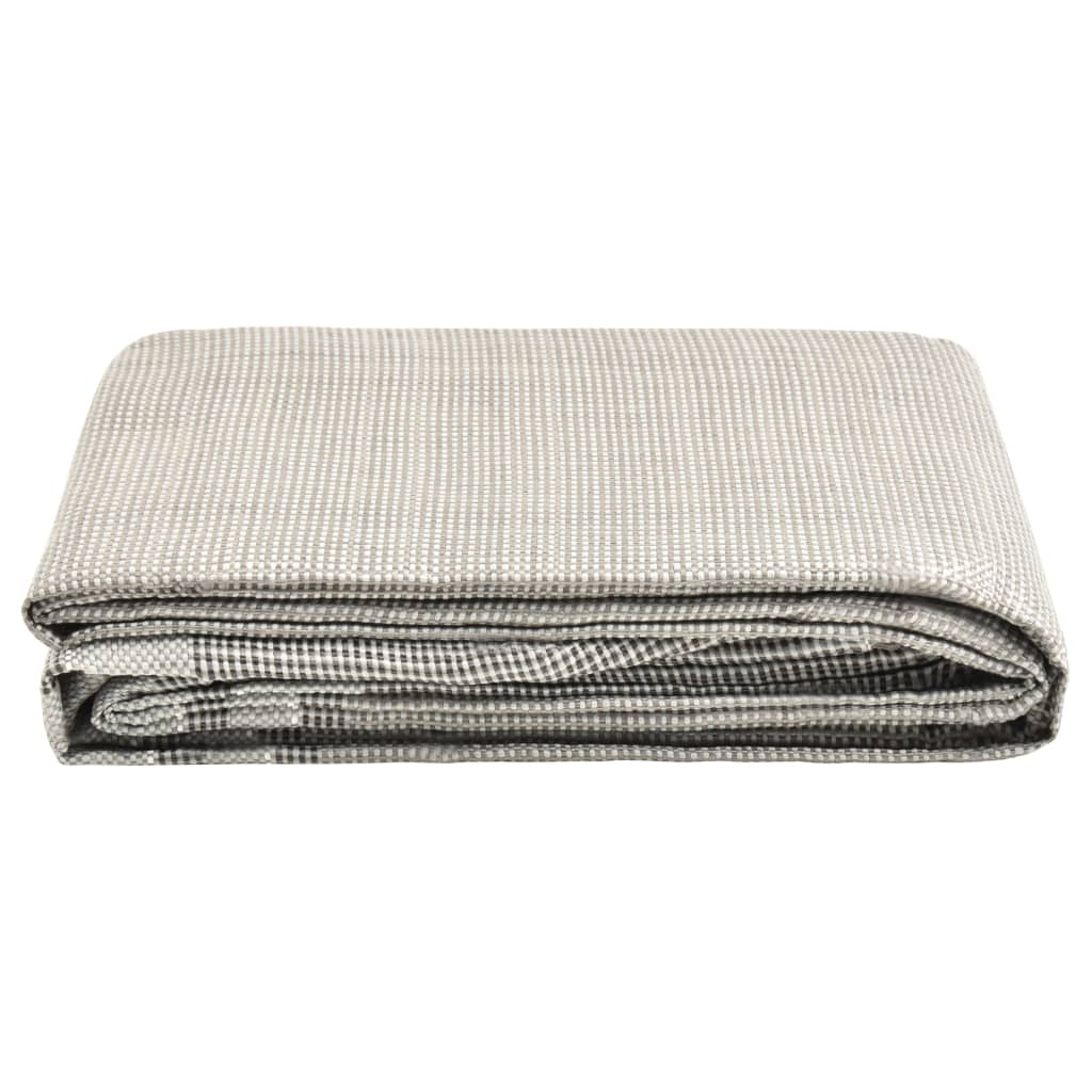 Vidaxl Zelt Teppich 450x300 cm dunkelgrau