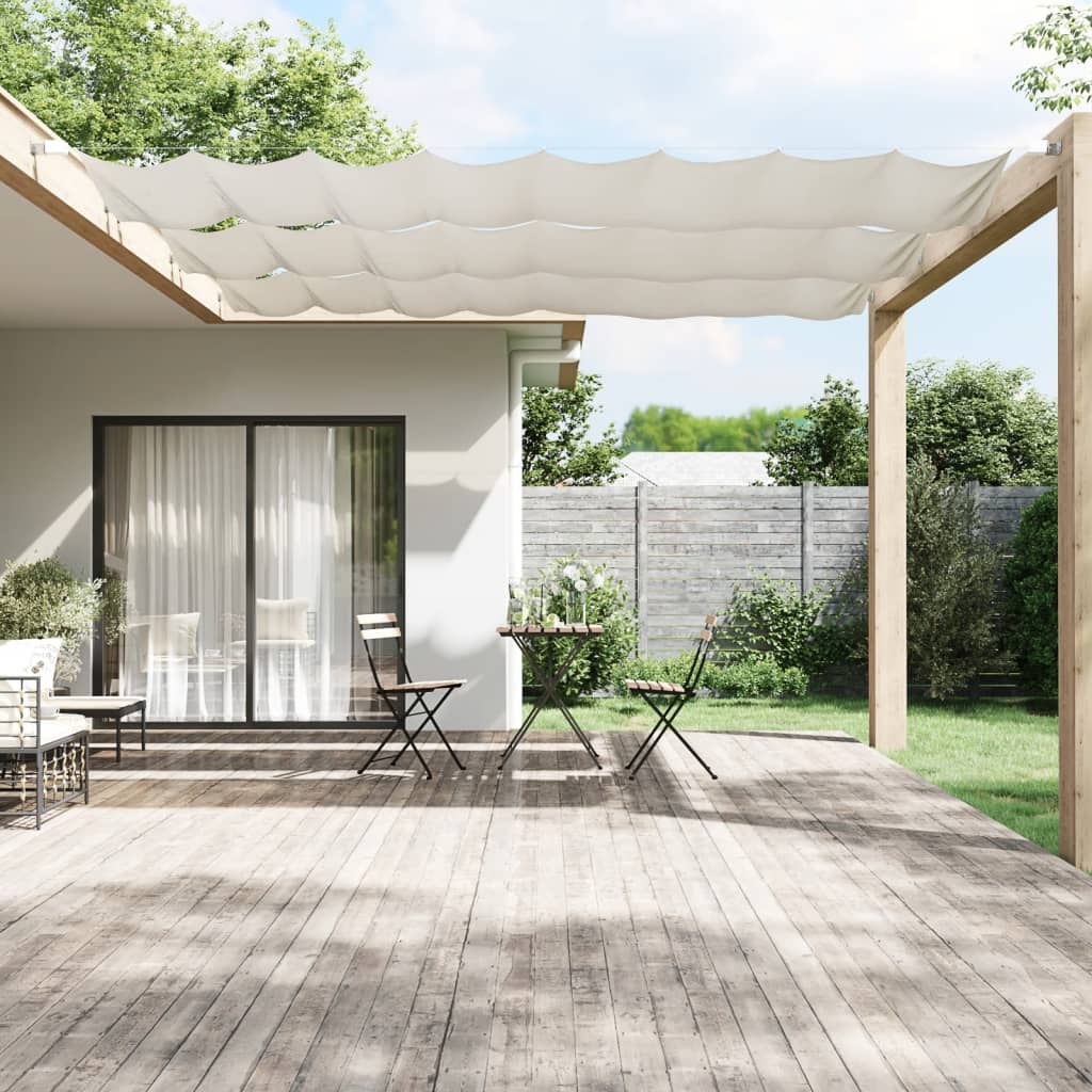 Vidaxl Luifel Vertikal 60x360 cm Oxford Stoff weiß