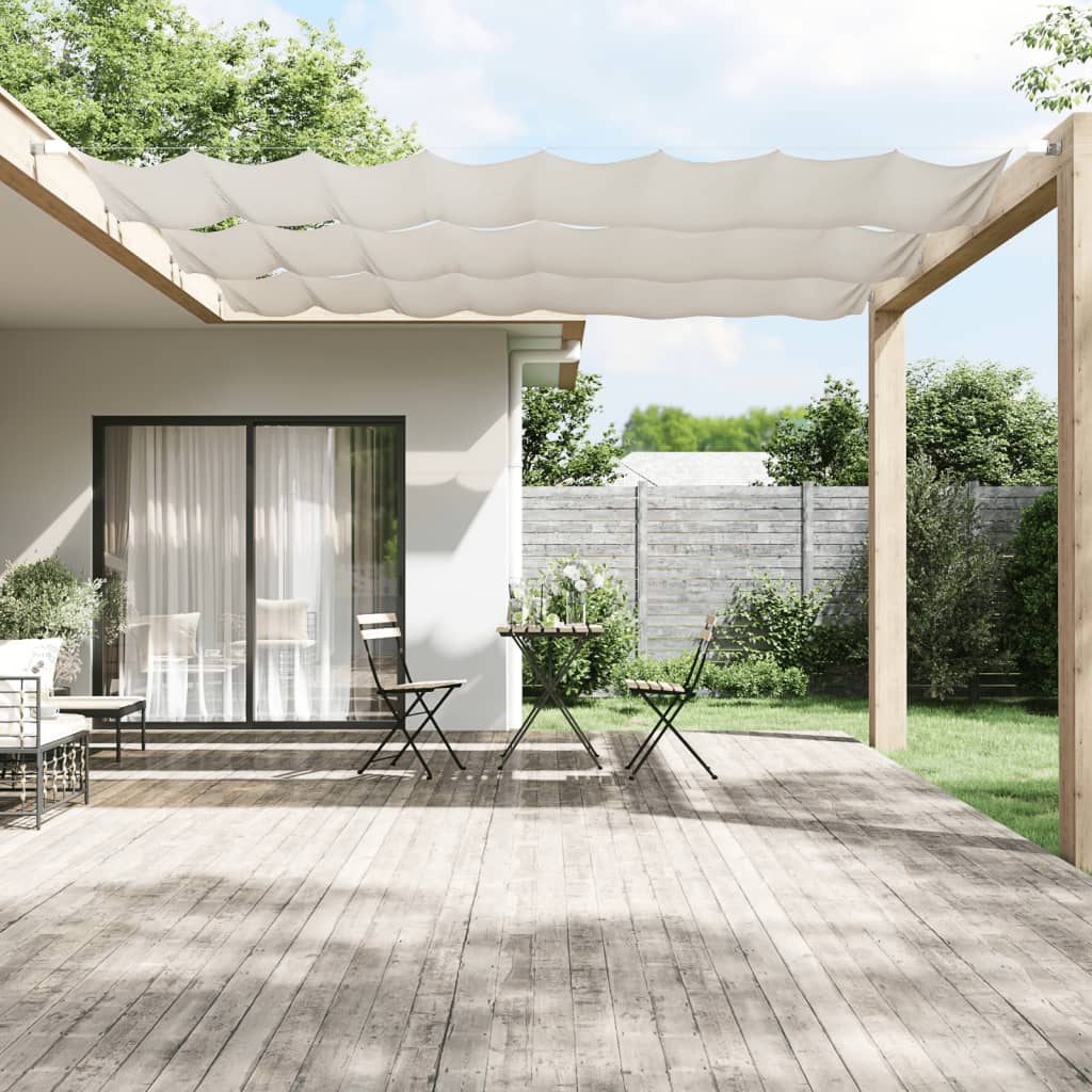 Vidaxl Luifel vertikal 60x600 cm Oxford Stoff weiß