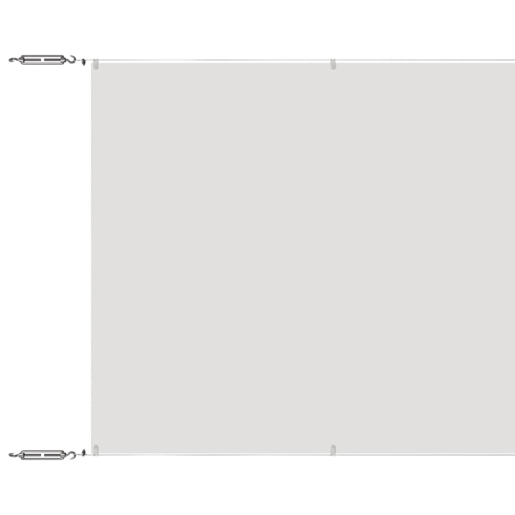 Vidaxl Luifel Vertikal 60x1200 cm Oxford Stoff weiß